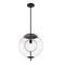 Designers Fountain Celeste 60 Watt 1-Light Matte Black Mid-Century Modern Pendant Light with Clear Glass Shade D305M-15P-MB - alternate 1
